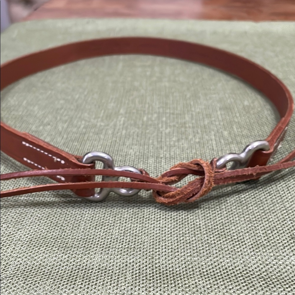 Banana Republic Leather Belt with Silver Accents